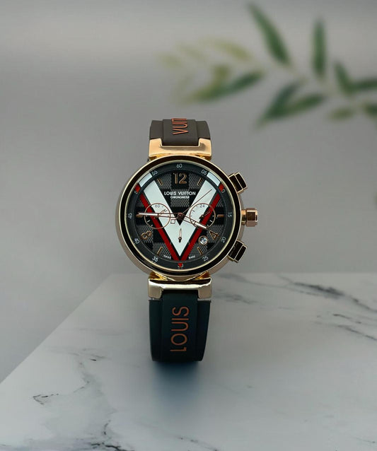 Louis Vuitton’s emblematic Tambour watch